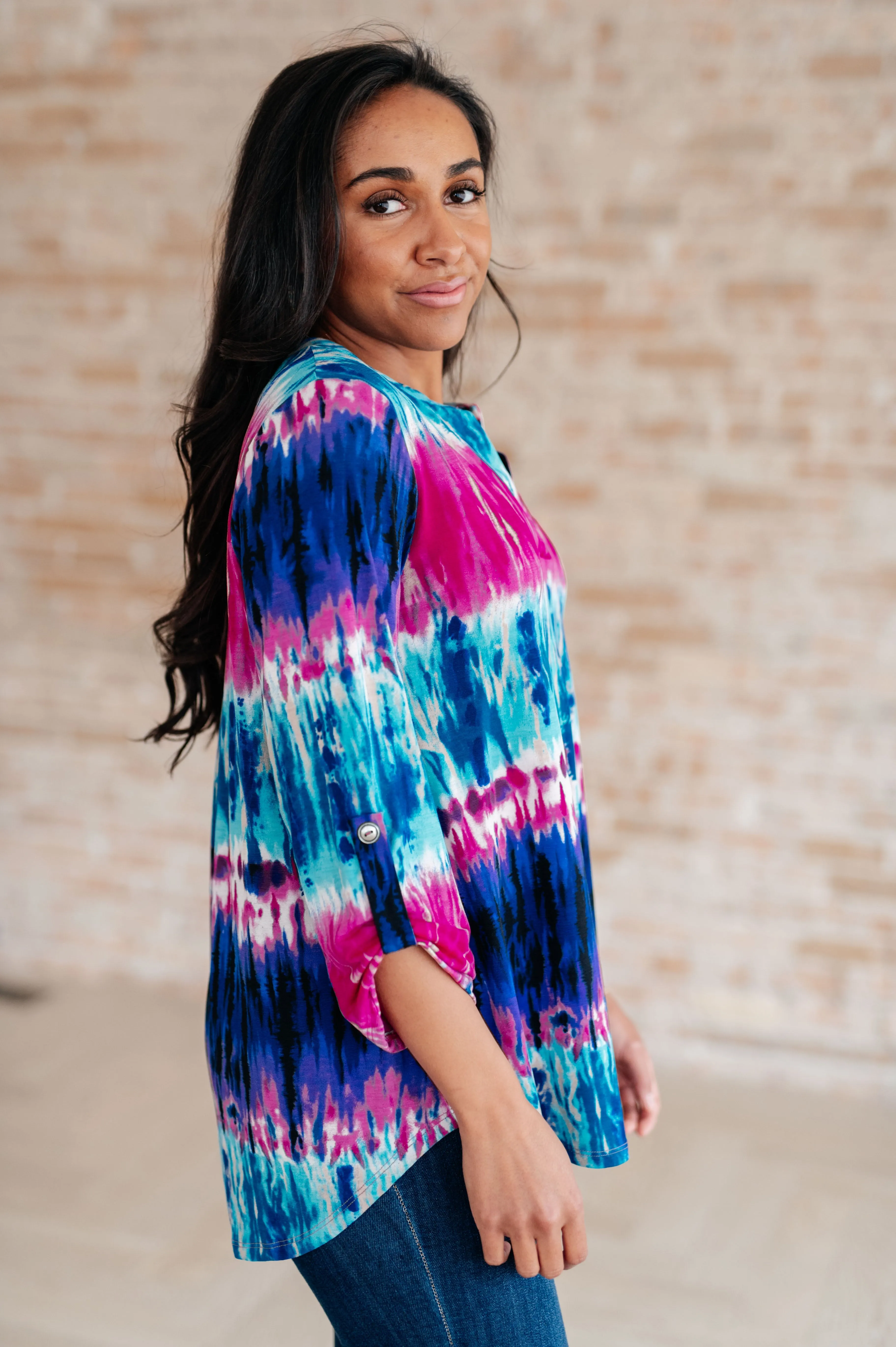 Little Lovely Blouse in Tie Dye