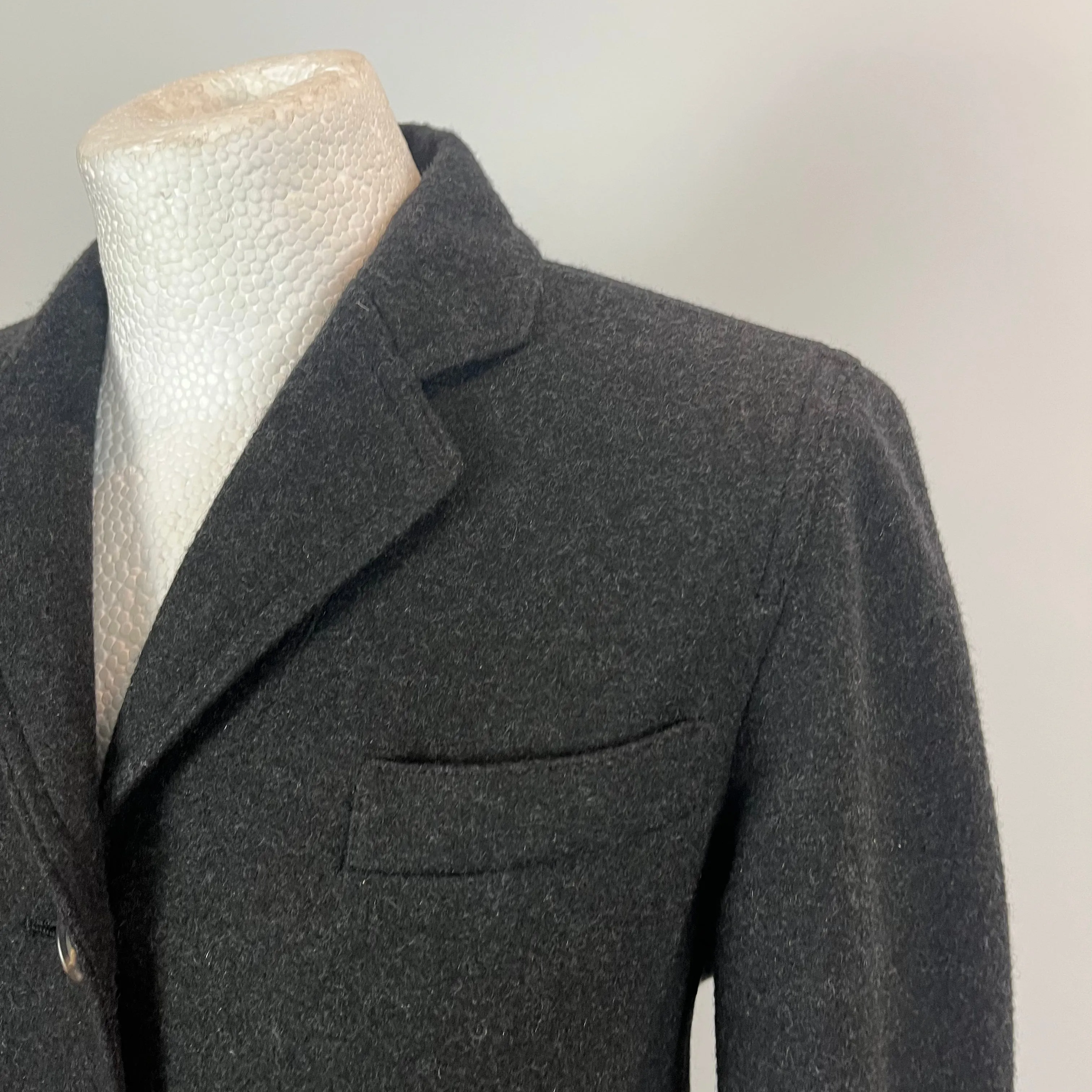 Loro Piana 3000 Charcoal Cashmere & Suede Jacket S