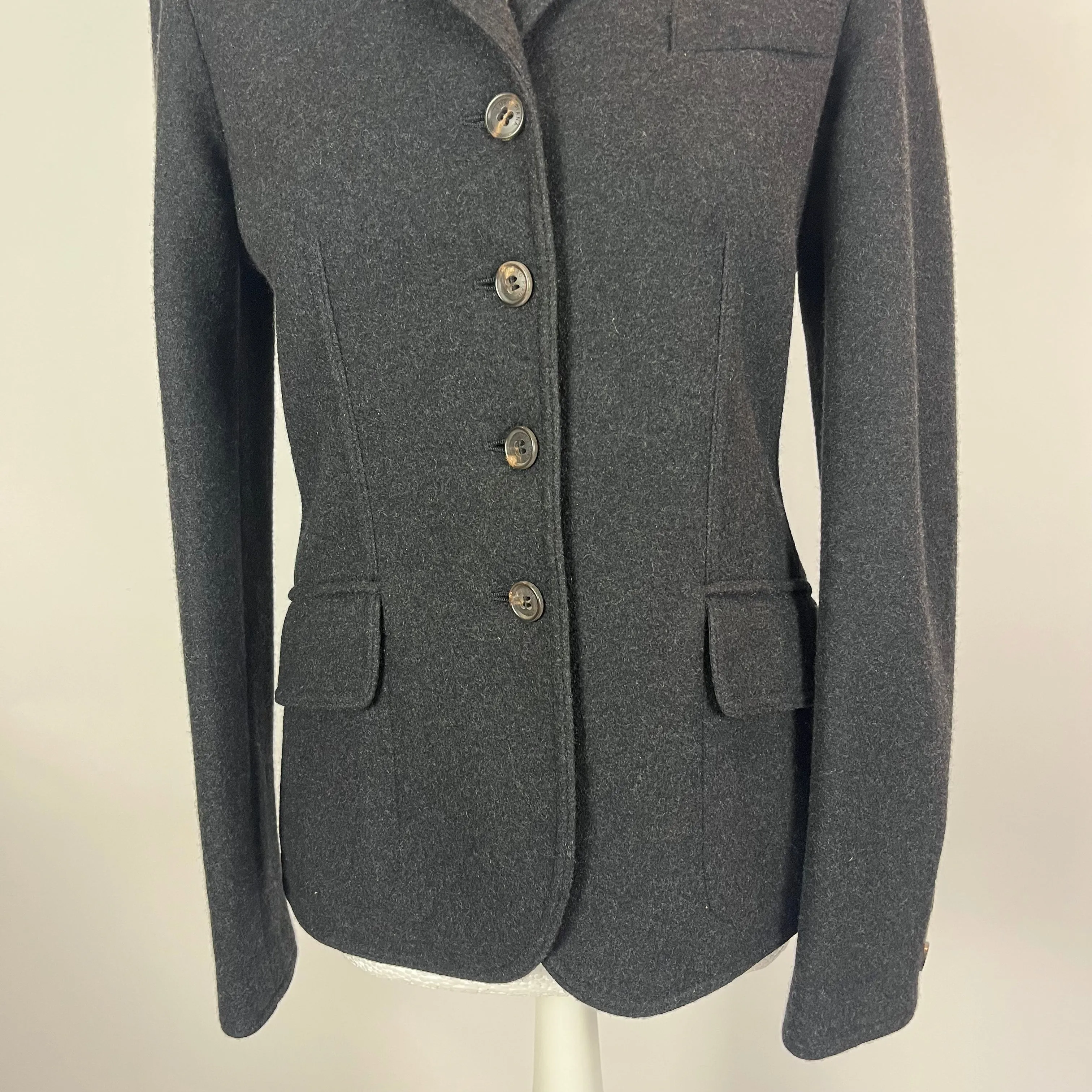 Loro Piana 3000 Charcoal Cashmere & Suede Jacket S