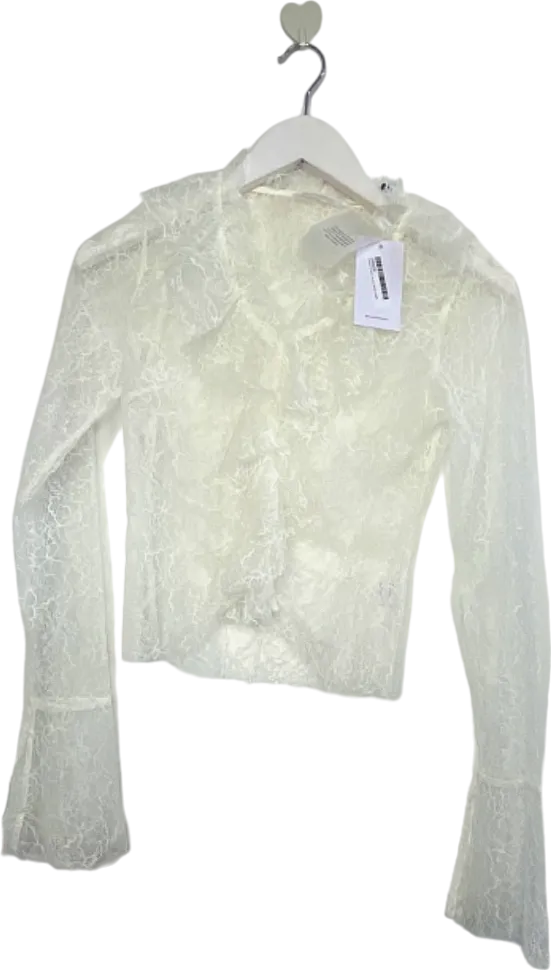 Lovers and Friends White Lace Blouse UK XS