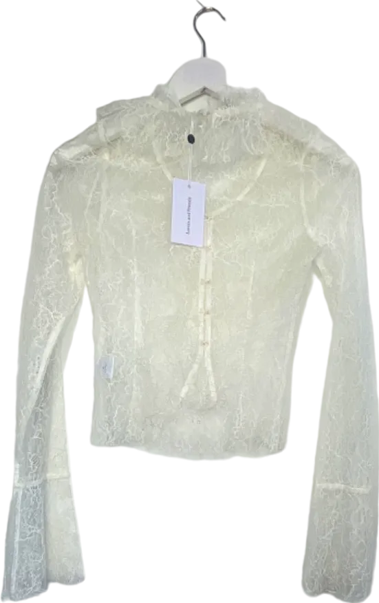 Lovers and Friends White Lace Blouse UK XS