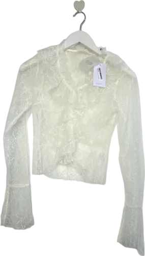 Lovers and Friends White Lace Blouse UK XS