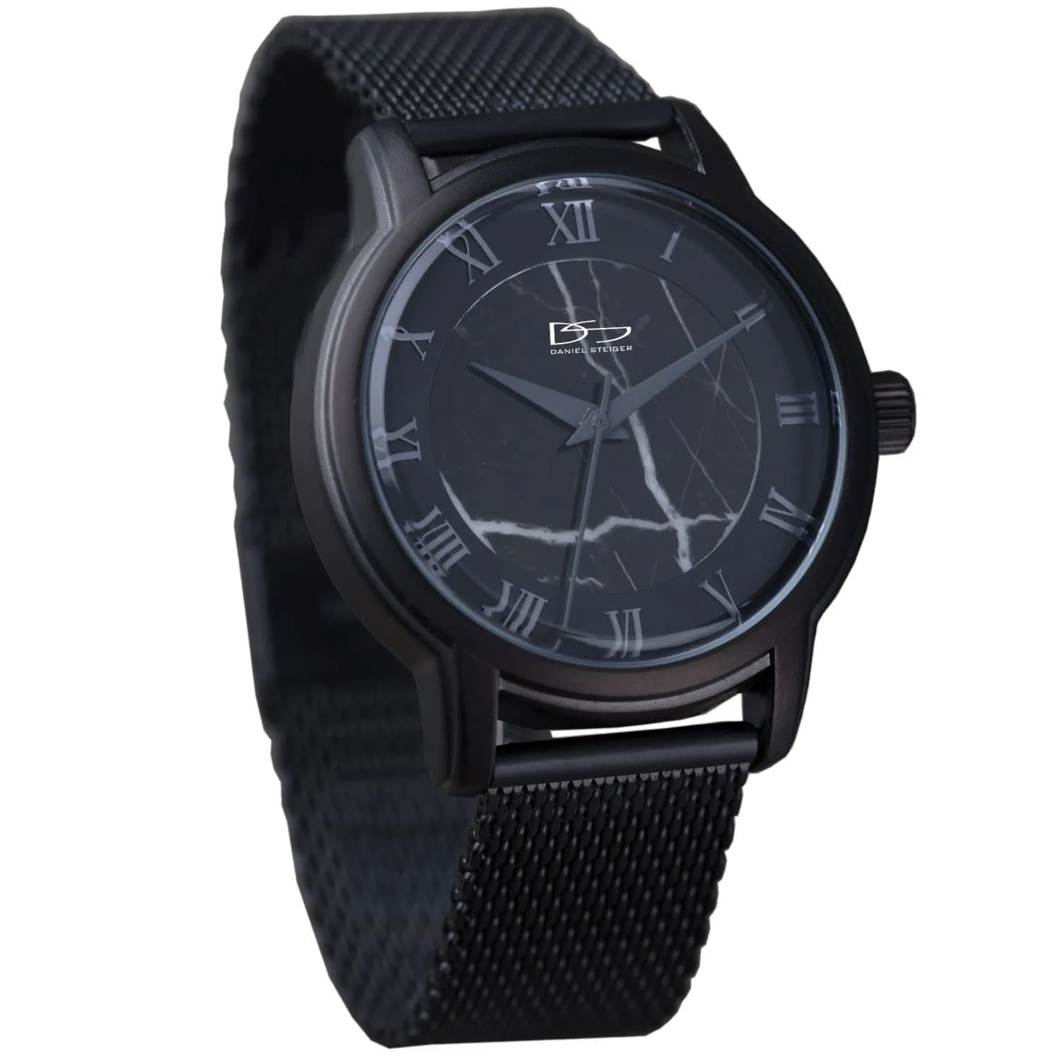 Marble Mesh Jet Black Watch