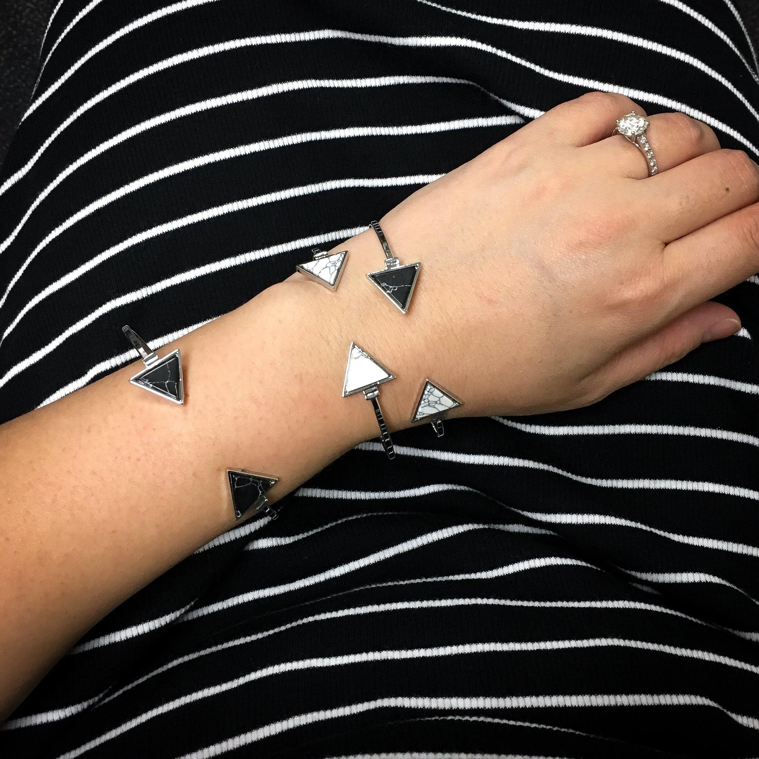 Marble Triangle Bracelet - LAST CHANCE / FINAL SALE