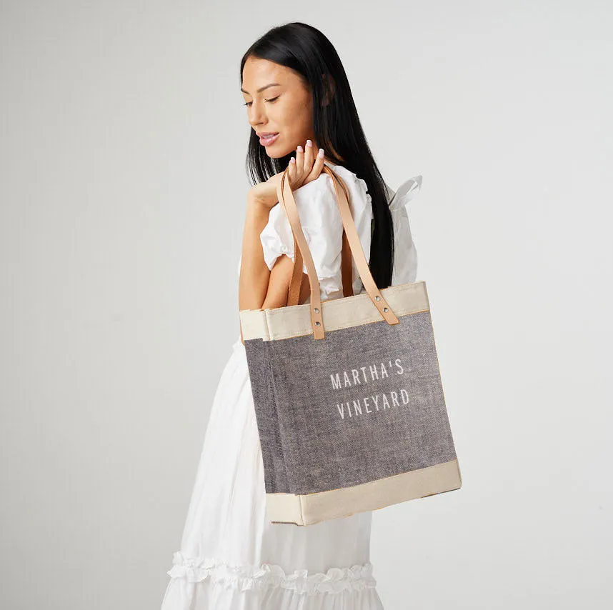 Market Tote in Chambray