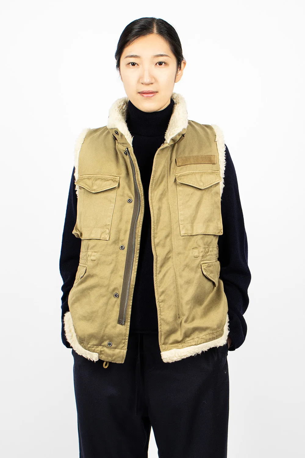 Mil Boa Vest Khaki