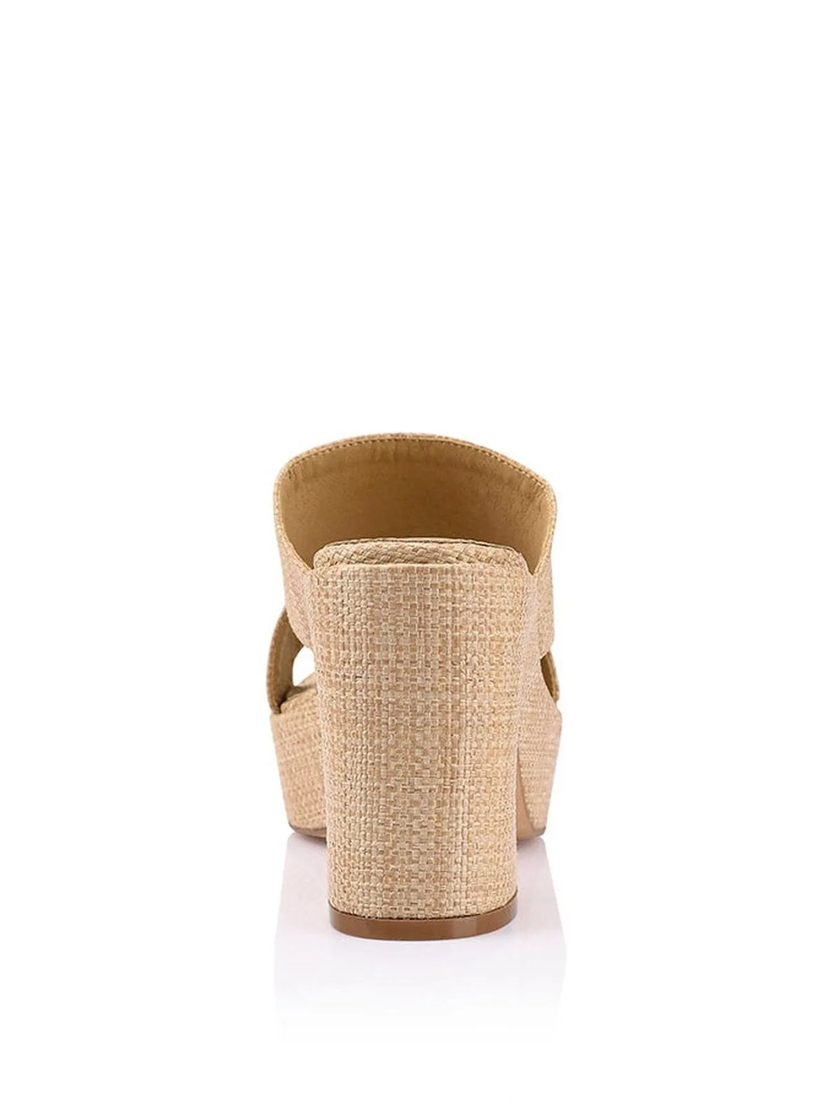 Milky Platform Sandals - Natural Raffia