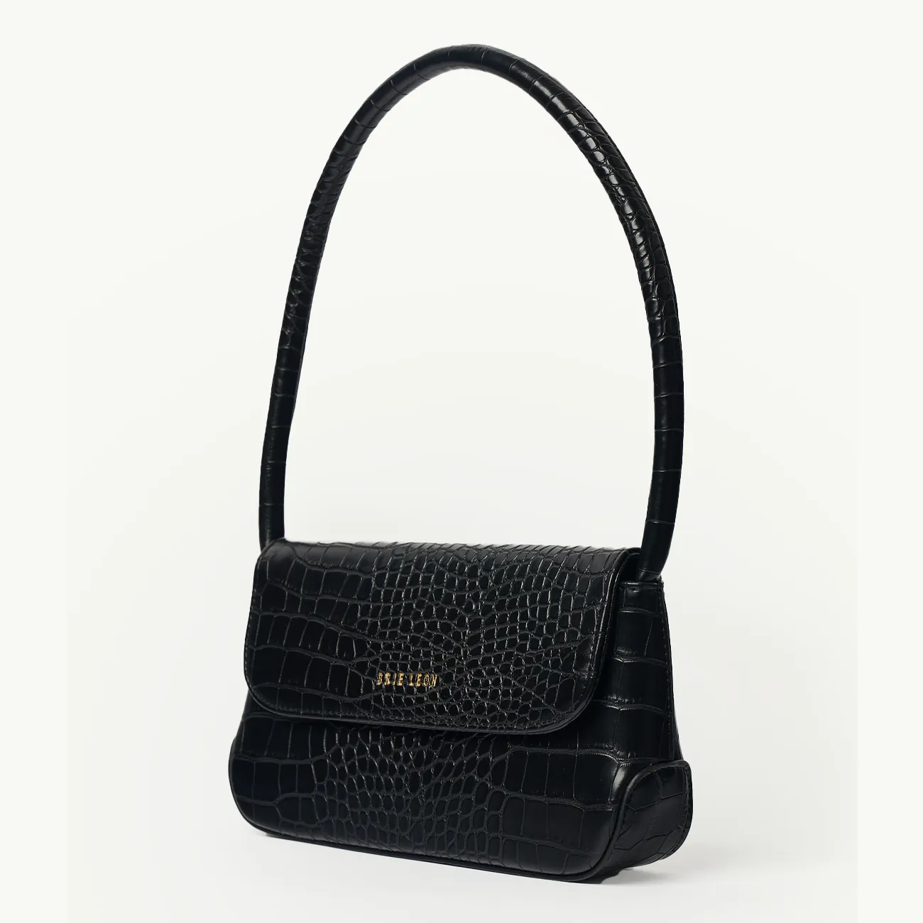 MINI CAMILLE BAG BLACK BRUSHED CROC