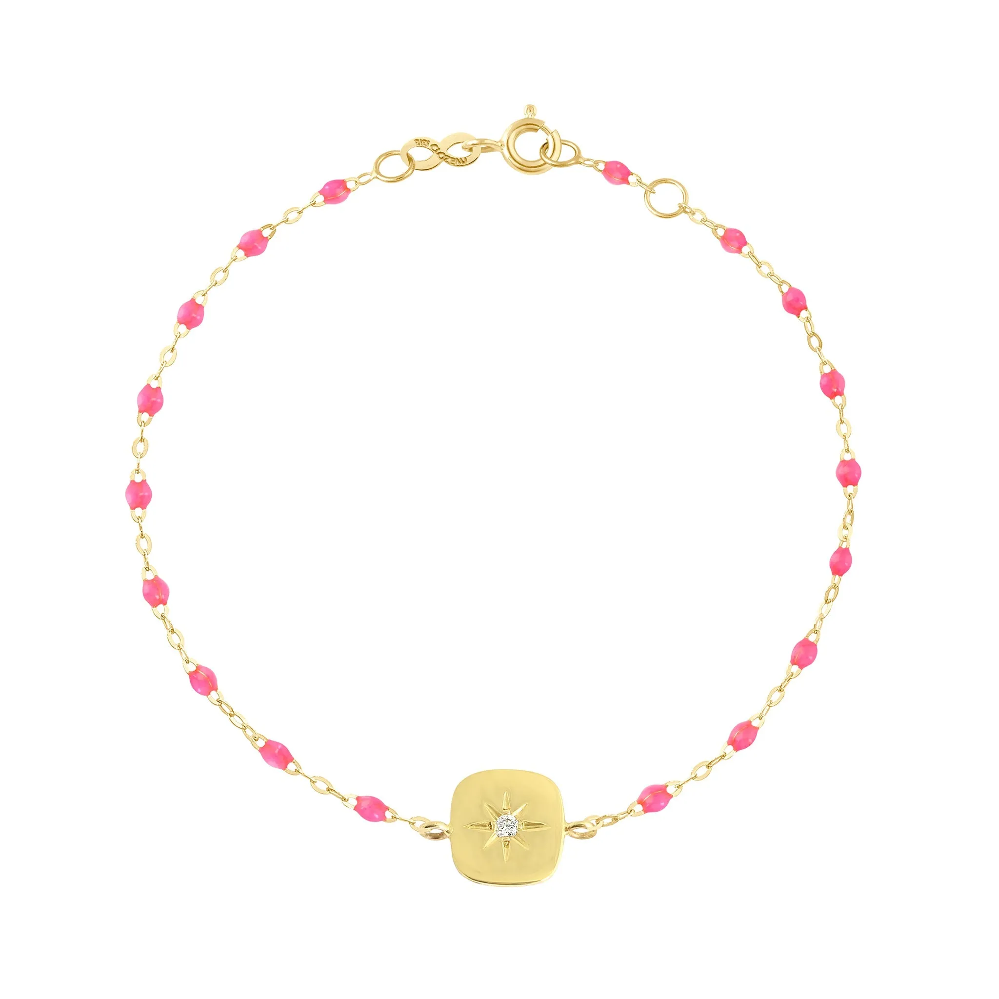 Miss Gigi Pink diamond bracelet, Yellow Gold, 6.7"