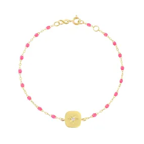 Miss Gigi Pink diamond bracelet, Yellow Gold, 6.7"