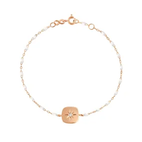 Miss Gigi White diamond bracelet, Rose Gold, 6.7"