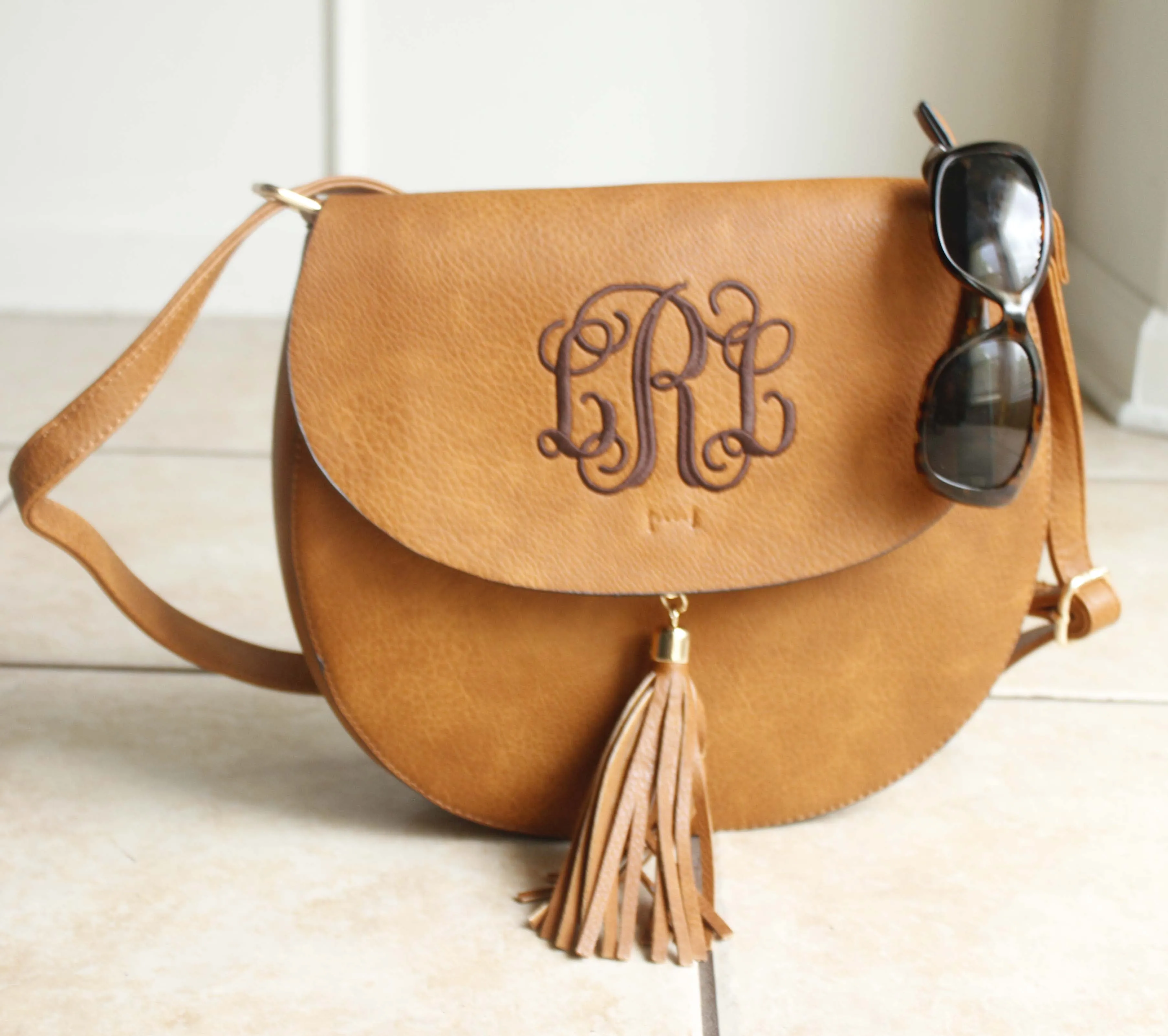 Monogram Cross Body tassel hipster tribal personalized