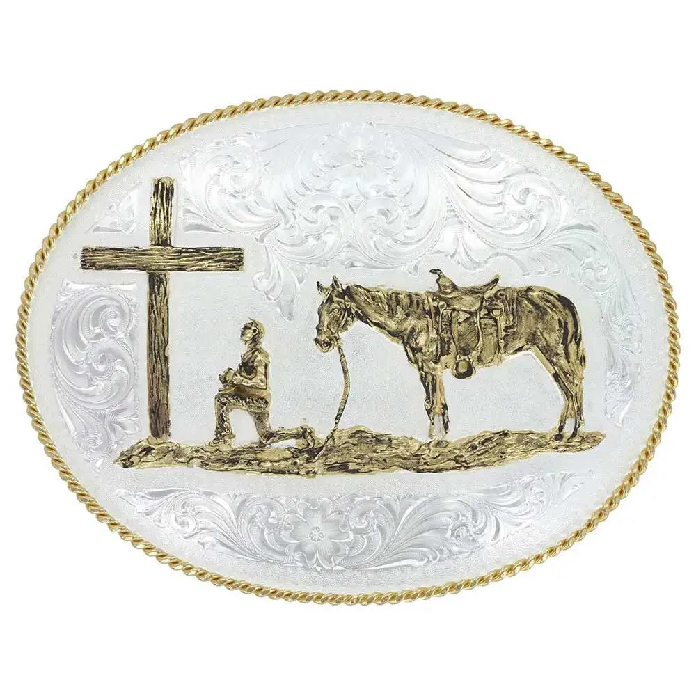 Montana Silversmiths Christian Cowboy Belt Buckle