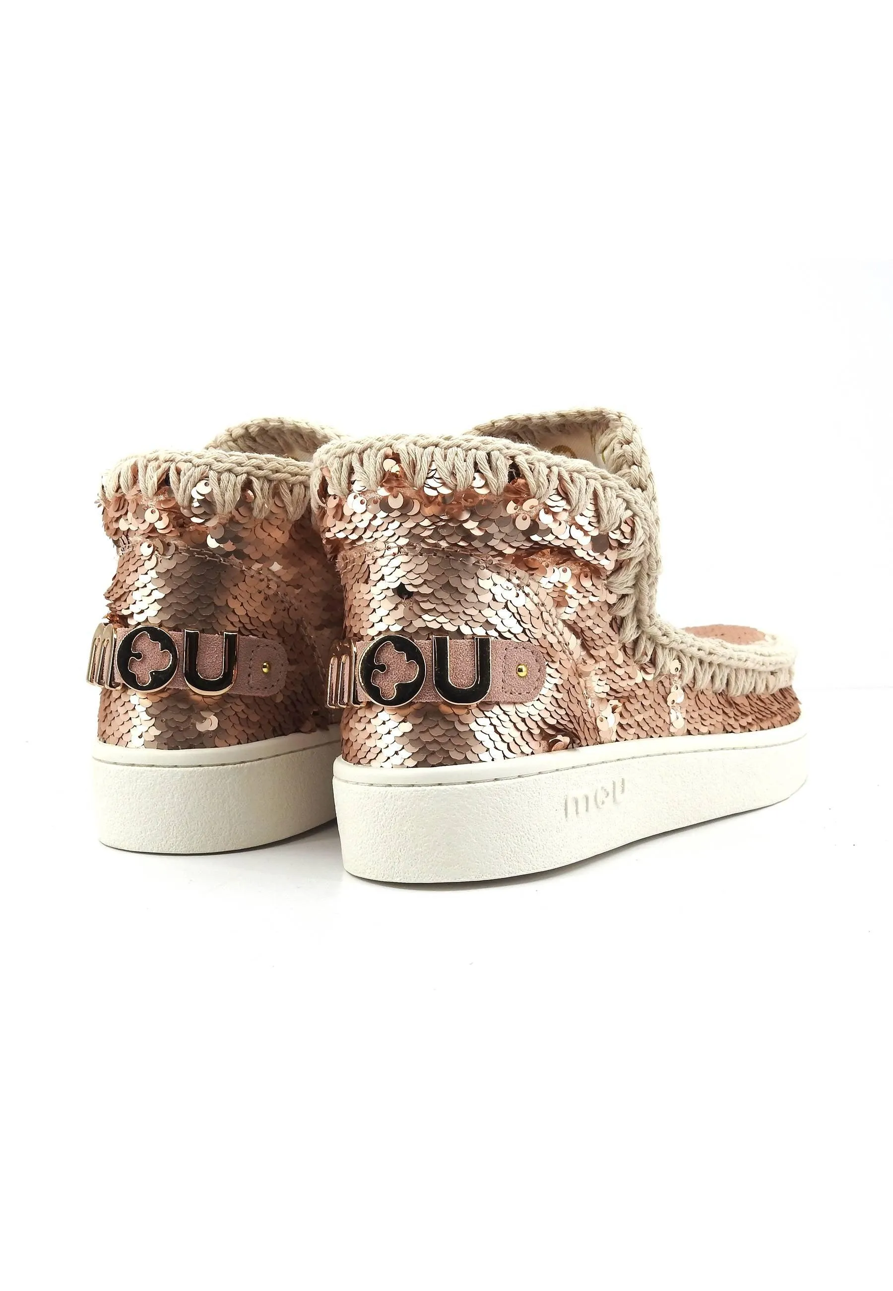 MOU Summer Eskimo Stivaletto Donna Sequins Rosegold MU.SW211001G