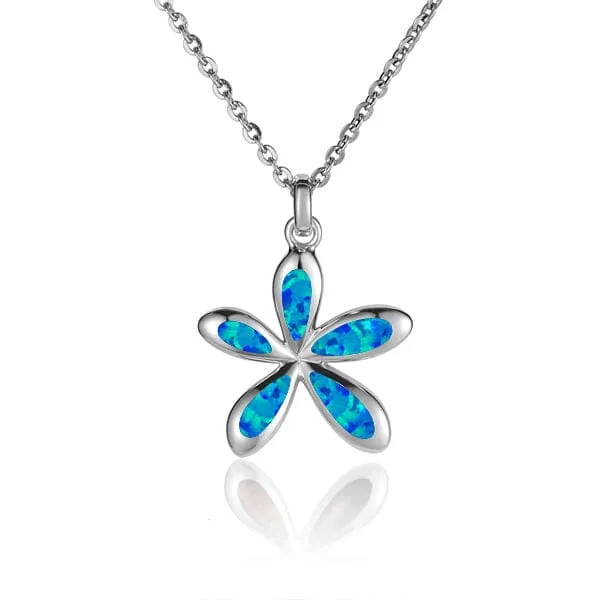 Opal Blooming Jasmine Pendant