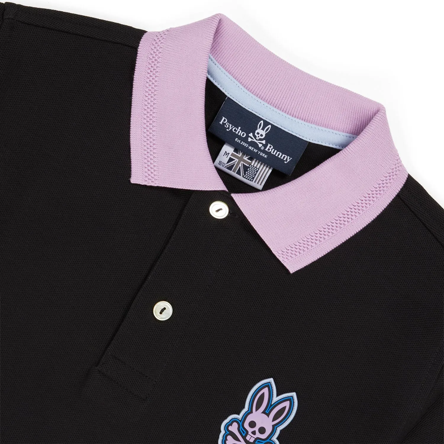 Psycho Bunny Mens Fashion Polo - Black