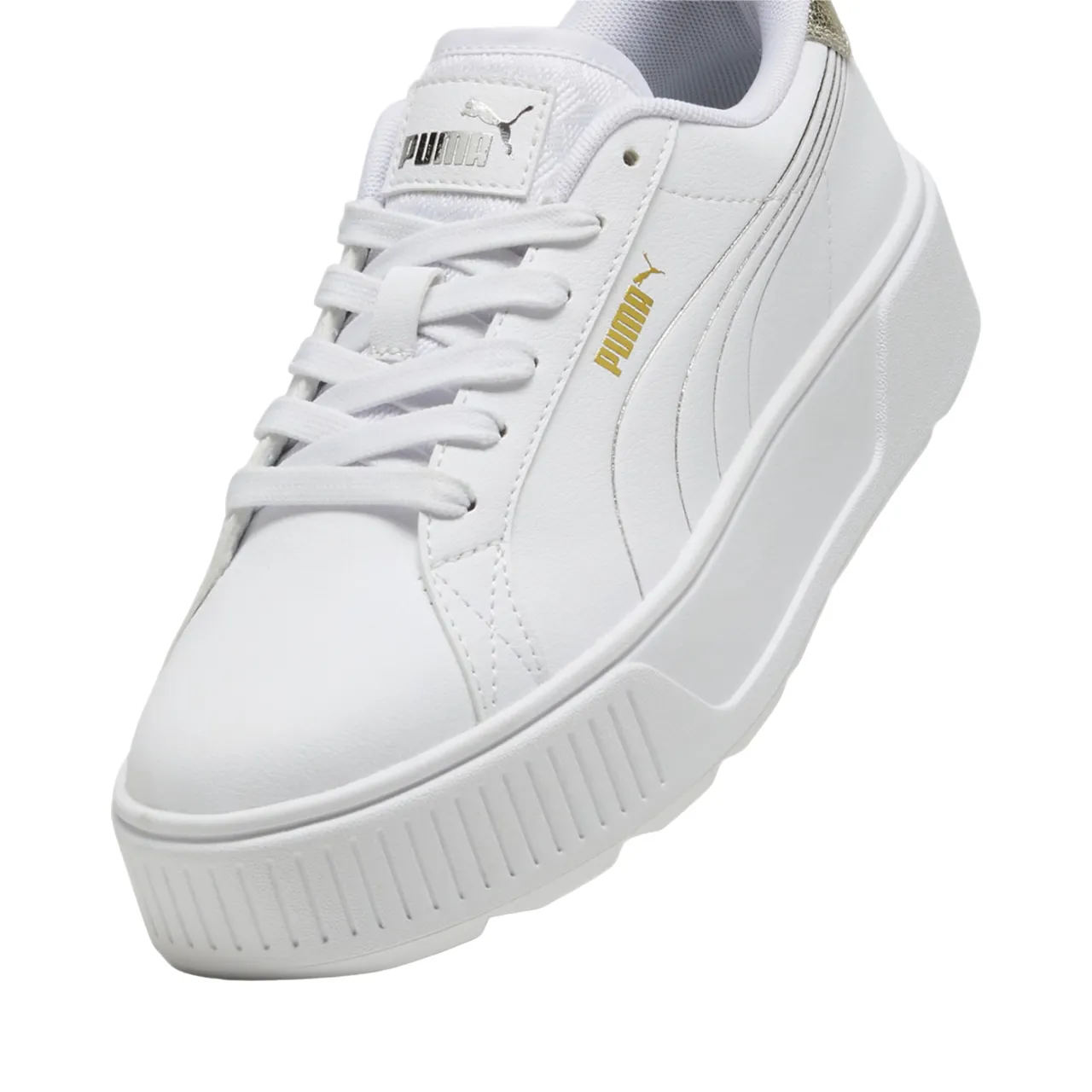 Puma Karmen Metallic Shine women's sneakers shoe 395099-01 white