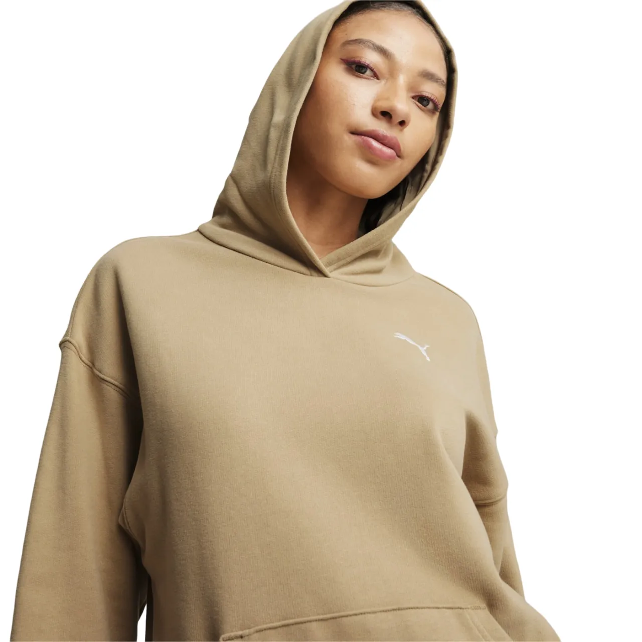 Puma women's tracksuit with hoodie 679920-83 dove grey