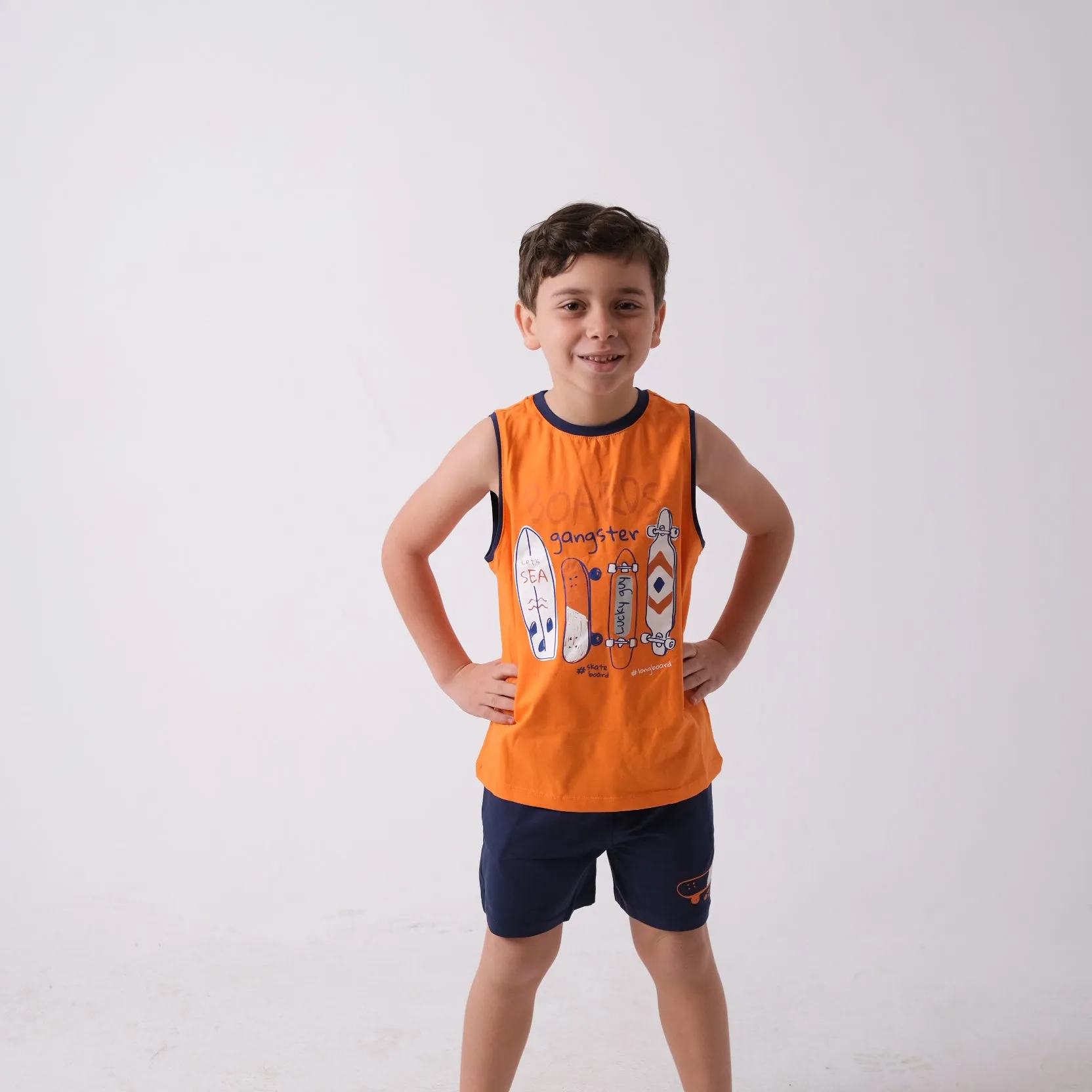 "Boards Gangster" Sleeveless Pajama