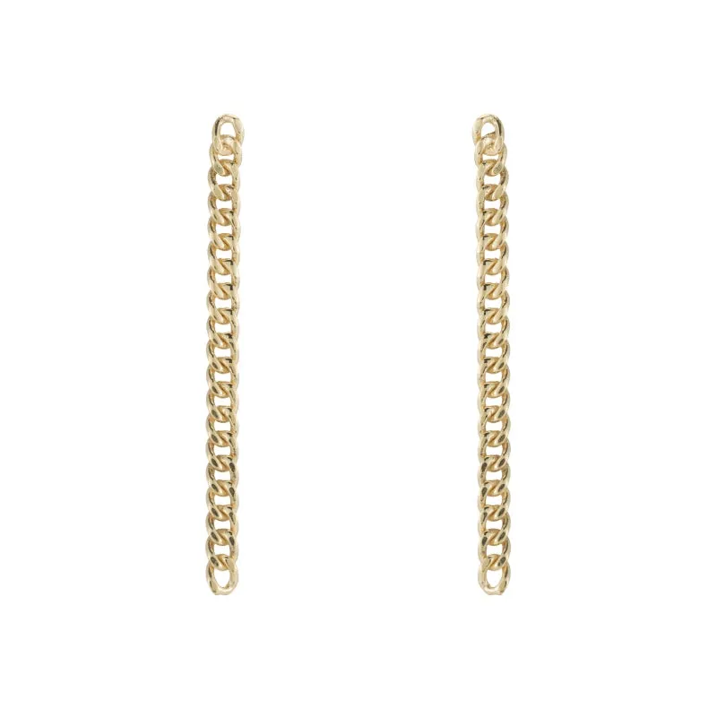 Seattle Curb Chain Drop Earrings