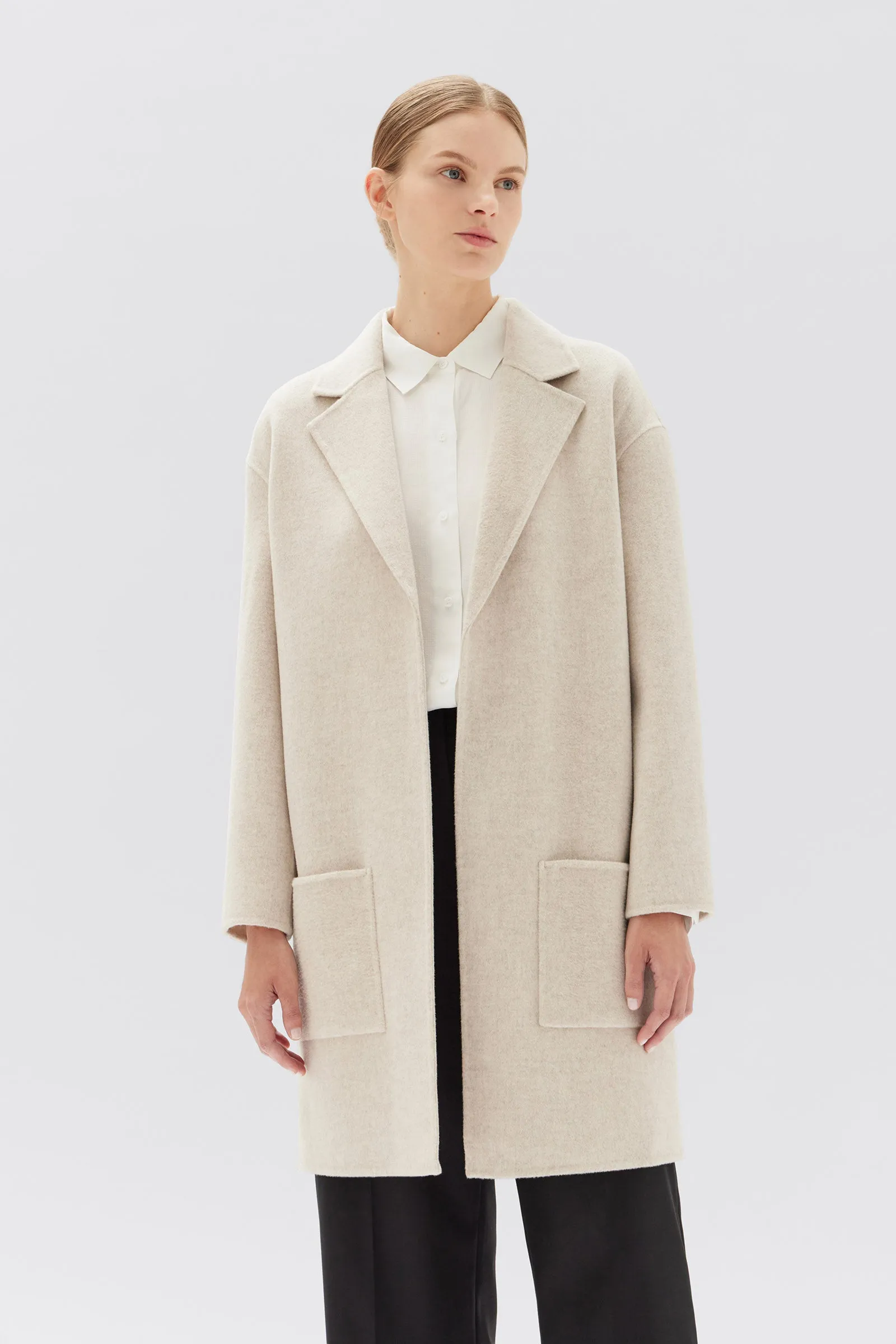 Single Breasted Wool Coat