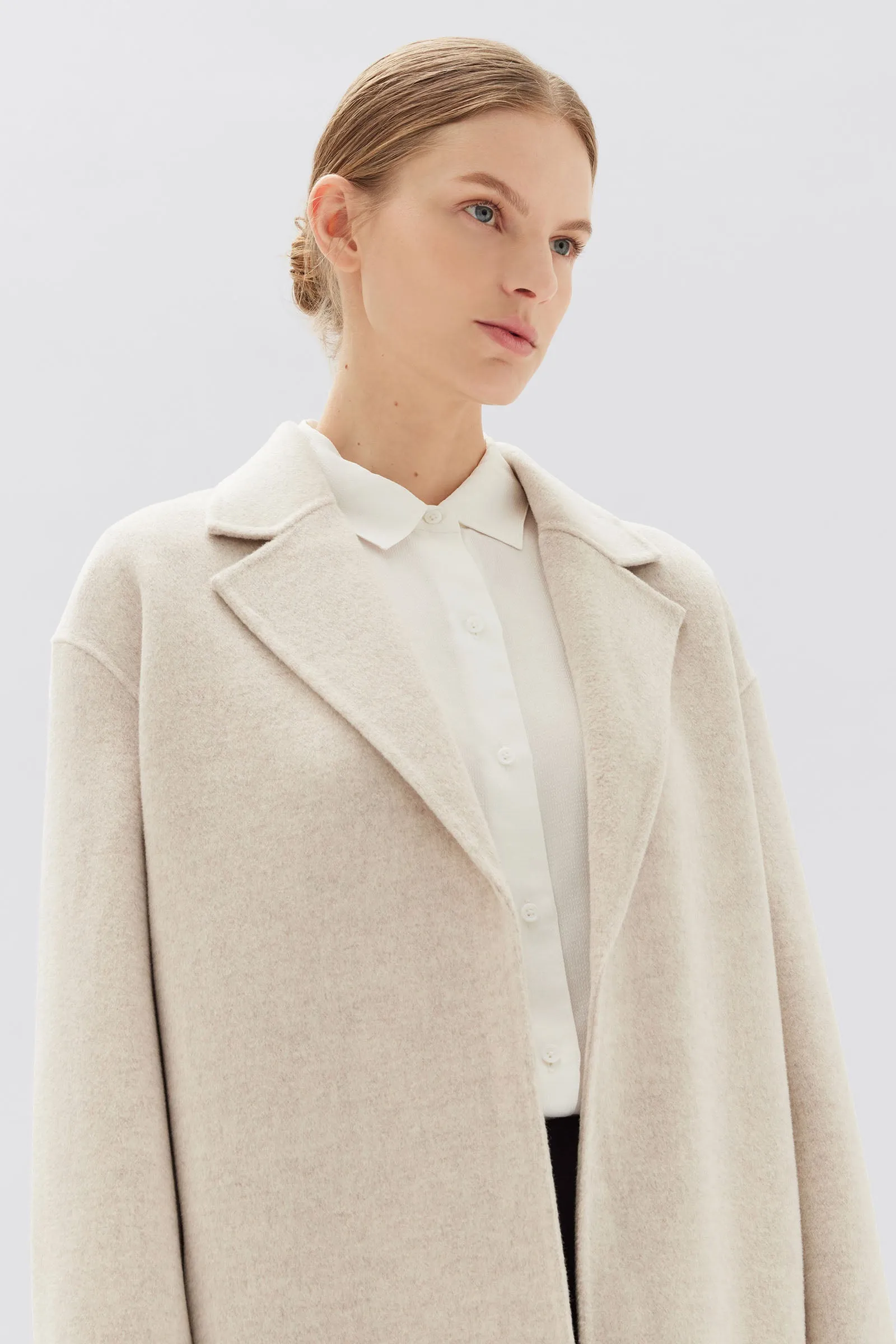 Single Breasted Wool Coat