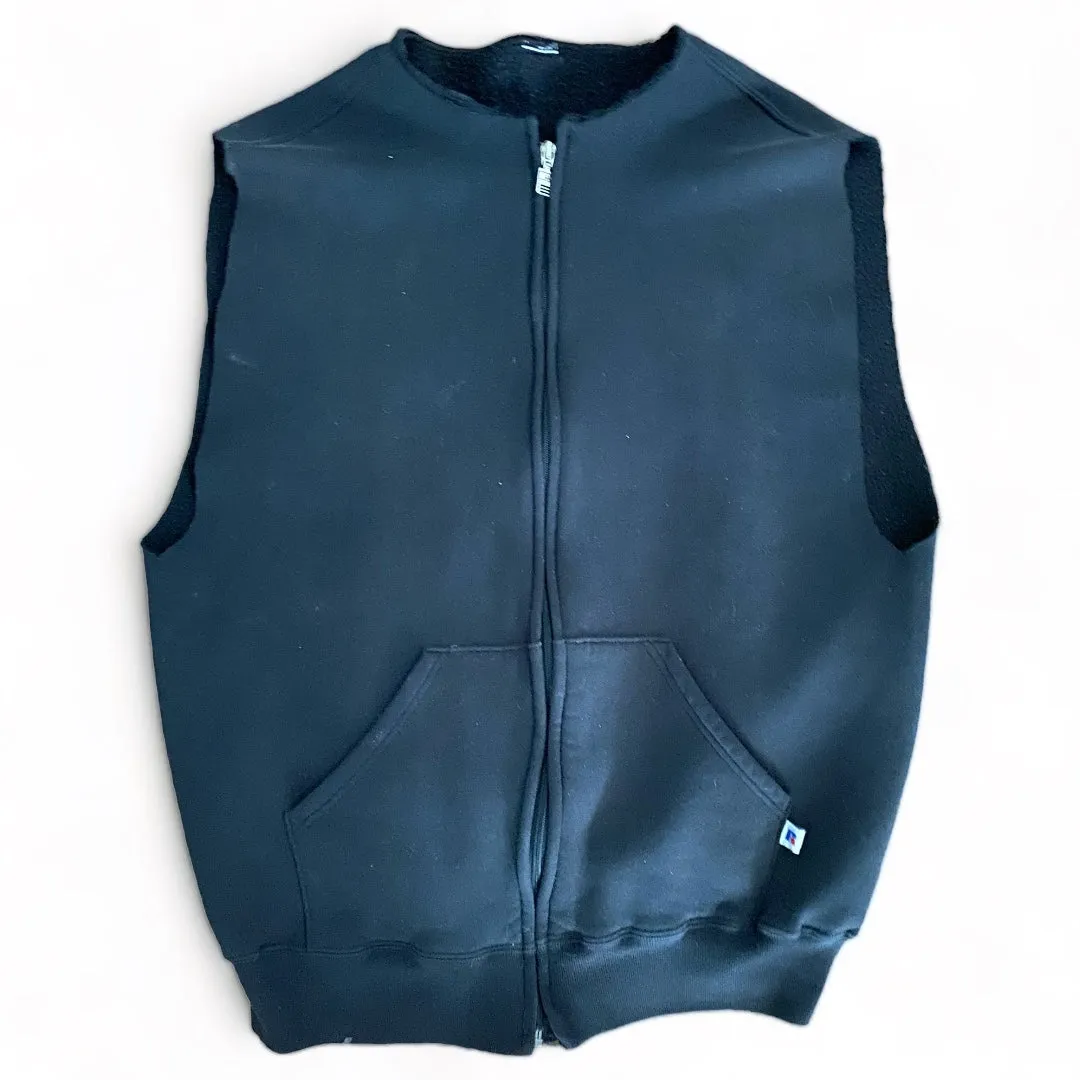 Sweatshirt Zip Up Vest