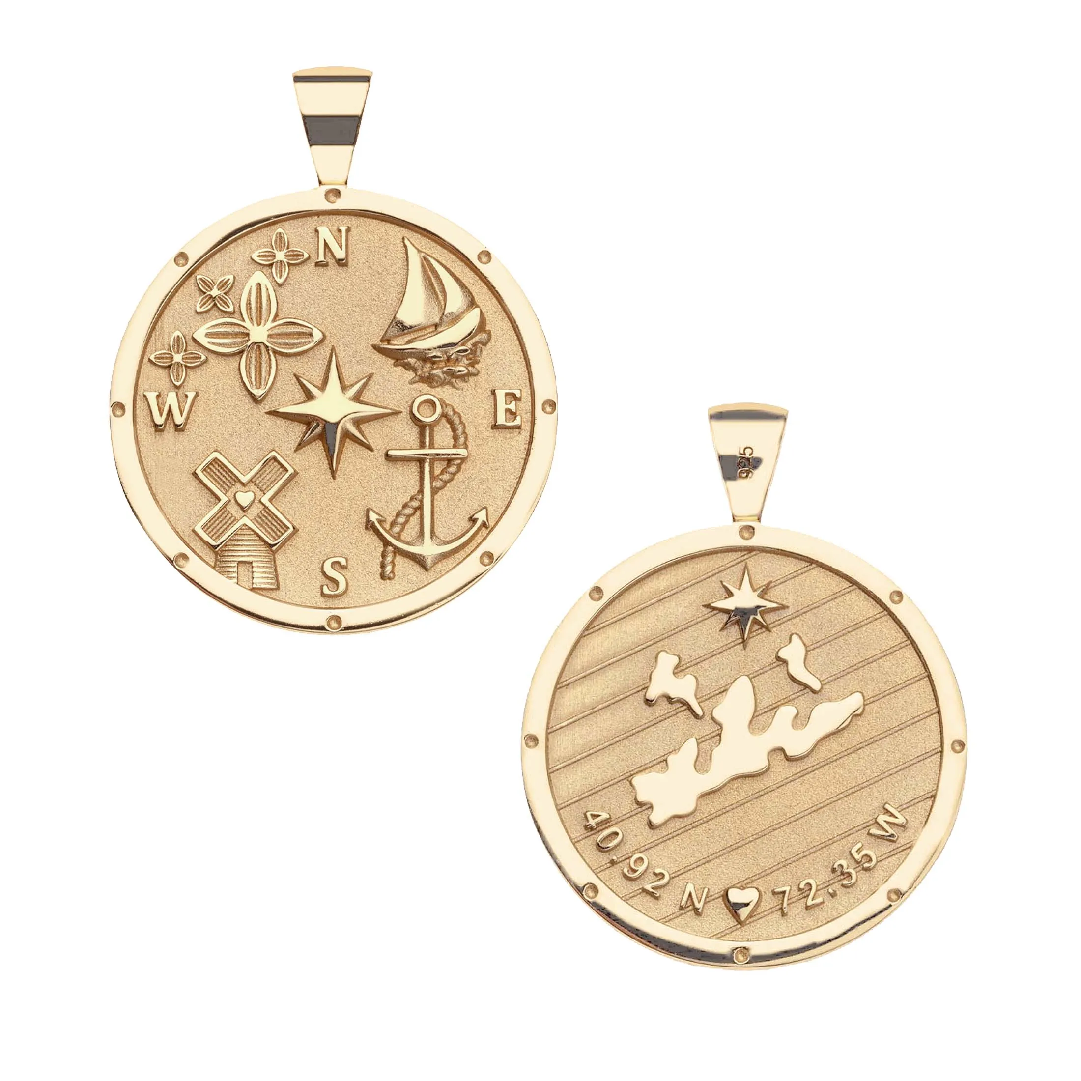 THE HAMPTONS JW Original Pendant Coin