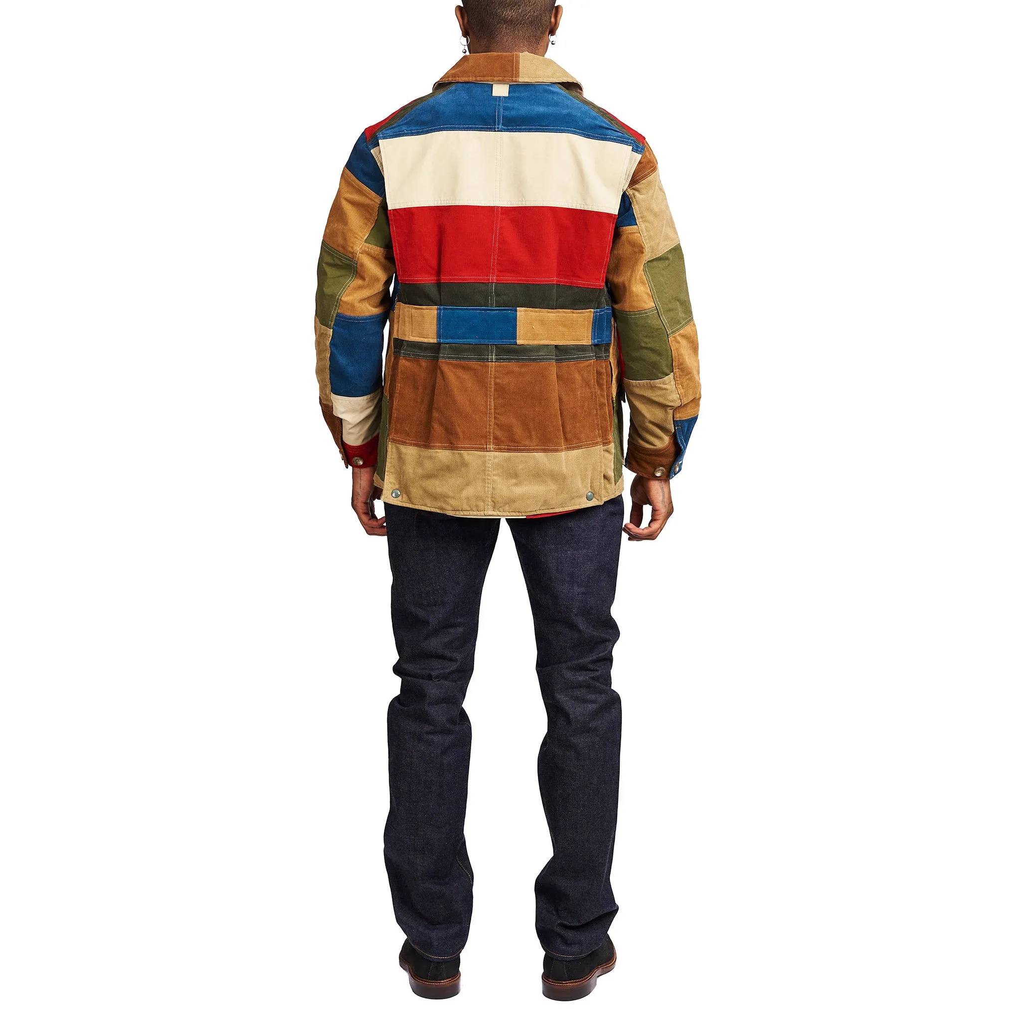 The Real McCoy's MJ21015 Multicolour Corduroy Hunting Coat Tricolour