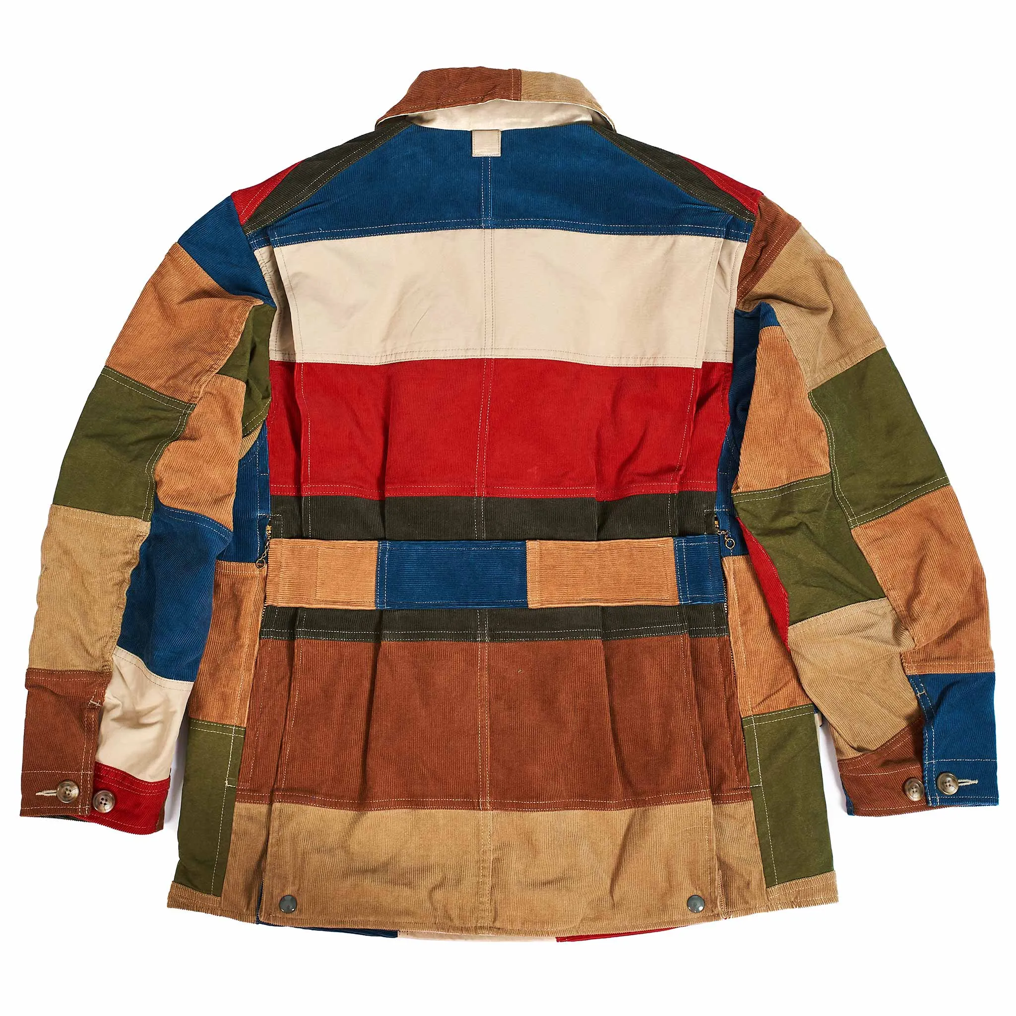 The Real McCoy's MJ21015 Multicolour Corduroy Hunting Coat Tricolour