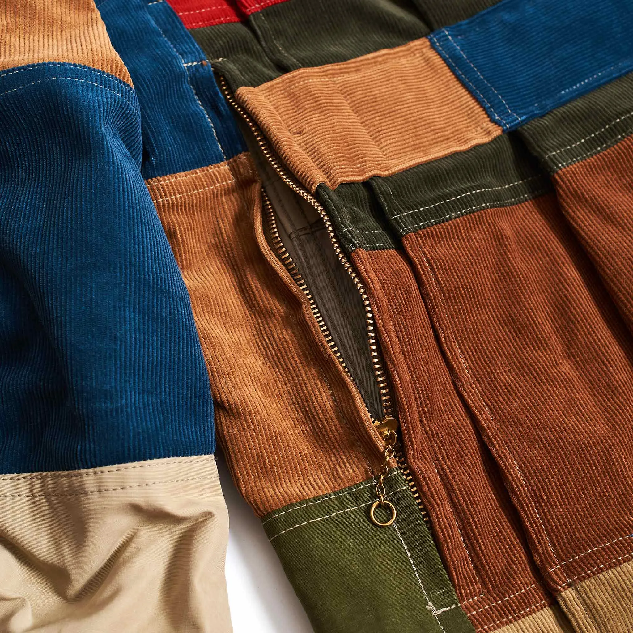 The Real McCoy's MJ21015 Multicolour Corduroy Hunting Coat Tricolour