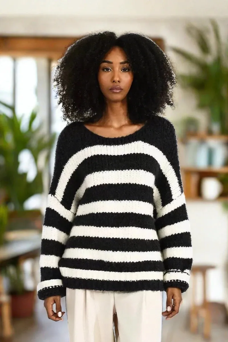 Timeless Stripe Knit Sweater