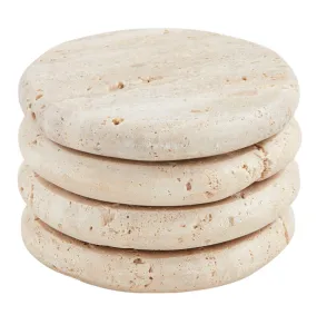 Travertine Coasters - Set of 4