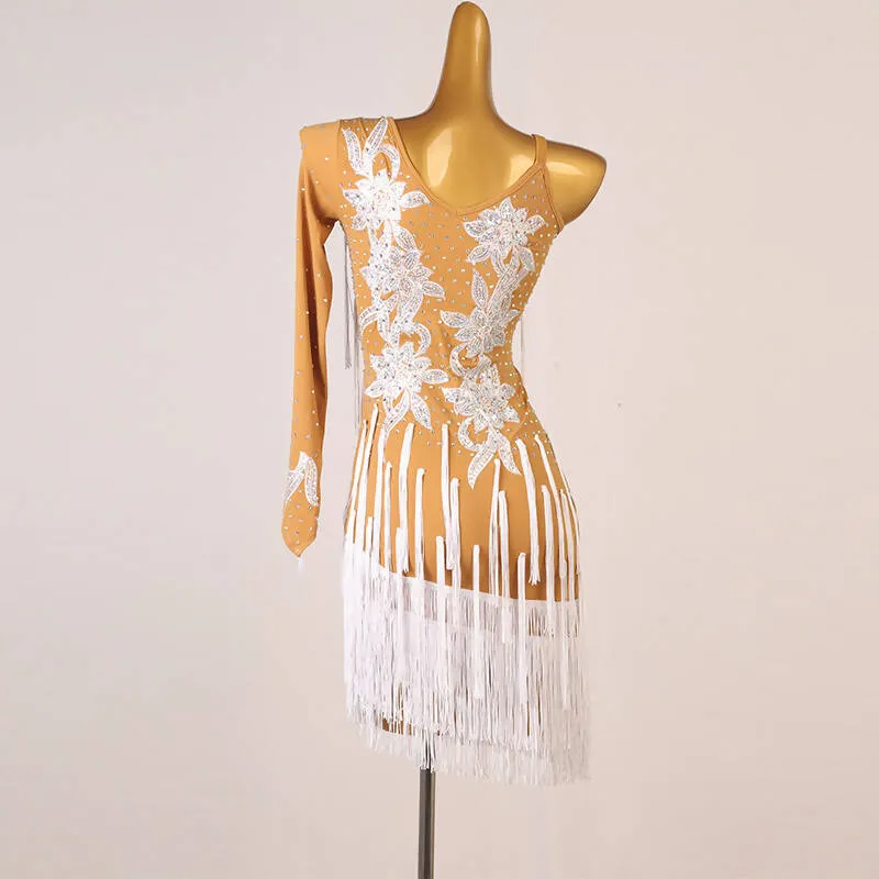 White Embellishments Rhythm Dress | LQ359