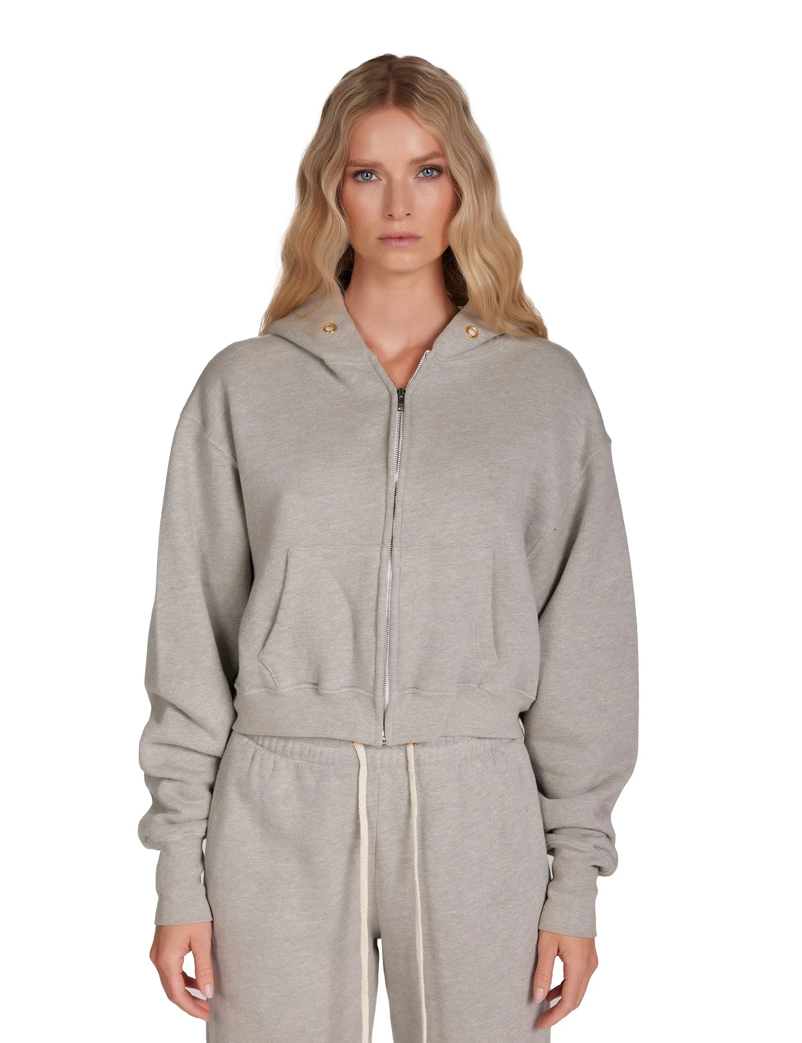 Zendaya Crop Zip Hoodie